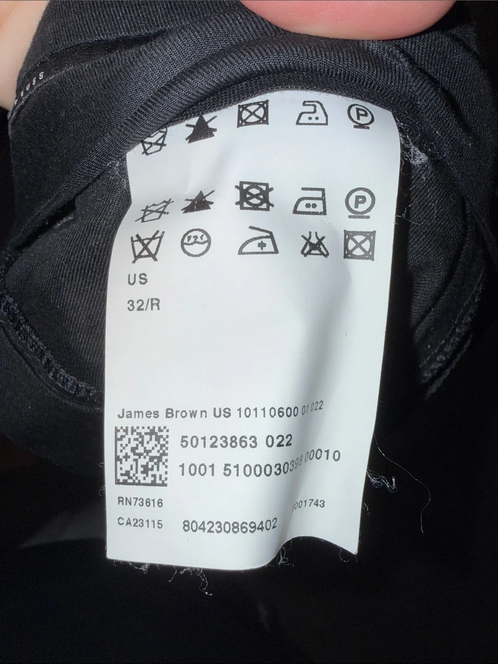 Hugo Boss Dark Charcoal Dress Pants
